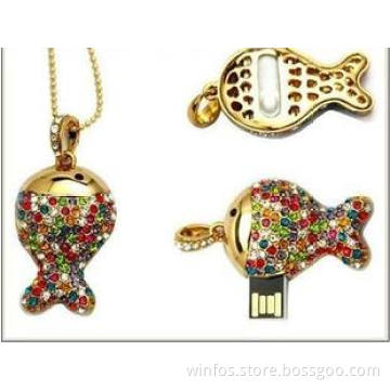 Customized Crystal Fish USB Flash Disk